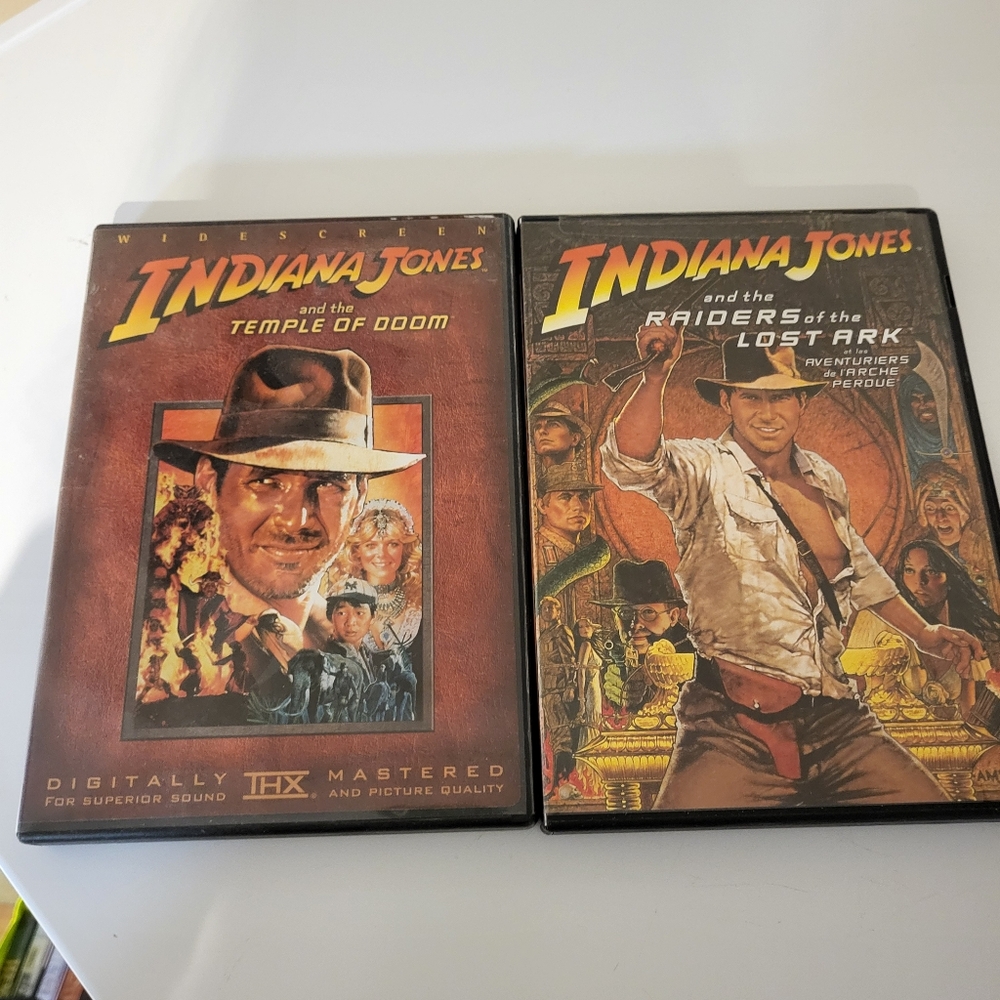 Indiana Jones Movie Lot Raiders of the Lost Ark and Temple of Doom